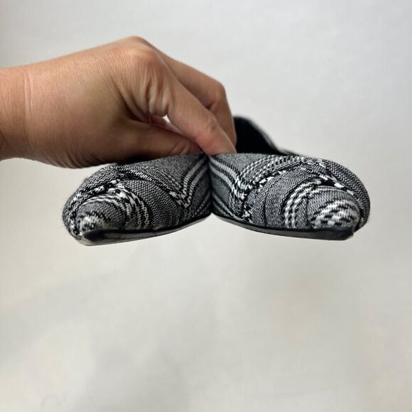 ❤️ Maje plaid fabric poured toes flats , black, Size 36 - Picture 10 of 11